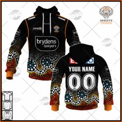 NRL Wests Tigers Custom Name Number 2022 Runout Tee Jersey Pullover Hoodie