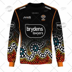 NRL Wests Tigers Custom Name Number 2022 Runout Tee Jersey Sweatshirt