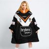 NRL Wests Tigers Custom Name Number 2023 Home Jersey Fleece Oodie