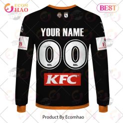 Alternative view of NRL Wests Tigers Custom Name Number 2023 Home Jersey Sweatshirt