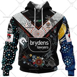 NRL Wests Tigers Custom Name Number 2023 Indigenous Jersey Pullover Hoodie