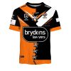 NRL Wests Tigers Custom Name Number 2023 Mix Jersey V2 T-Shirt