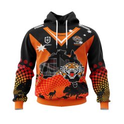 NRL Wests Tigers Custom Name Number Australia’s Day Pullover Hoodie