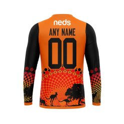 Alternative view of NRL Wests Tigers Custom Name Number Australia’s Day Sweatshirt