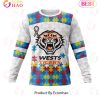 NRL Wests Tigers Custom Name Number Autism Awareness Sweatshirt