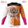 NRL Wests Tigers Custom Name Number Fight Cancer Sweatshirt