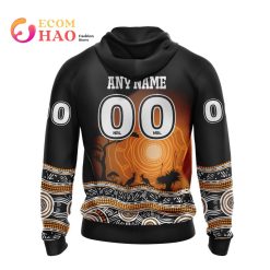 Alternative view of NRL Wests Tigers Custom Name Number Nature Jersey Zip Up Hoodie
