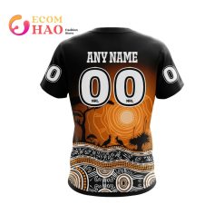 Alternative view of NRL Wests Tigers Custom Name Number Nature Jersey T-Shirt