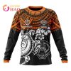 NRL Wests Tigers Custom Name Number Polynesian Sweatshirt