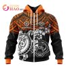 NRL Wests Tigers Custom Name Number Polynesian Zip Up Hoodie