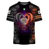 NRL Wests Tigers Custom Name Number Rose Dragon T-Shirt