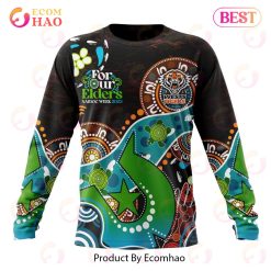 NRL Wests Tigers Custom Name Number Special Design NAIDOC Sweatshirt