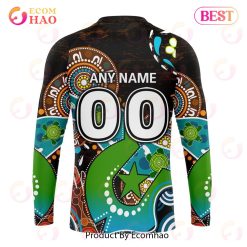 Alternative view of NRL Wests Tigers Custom Name Number Special Design NAIDOC Sweatshirt