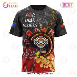 NRL Wests Tigers Custom Name Number Special Edition NAIDOC T-Shirt