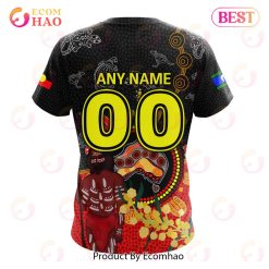 Alternative view of NRL Wests Tigers Custom Name Number Special Edition NAIDOC T-Shirt