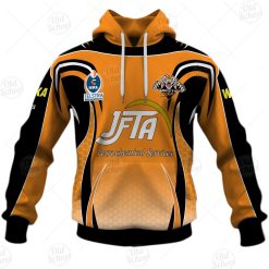 Alternative view of NRL Wests Tigers Custom Name Number Vintage Jersey Pullover Hoodie