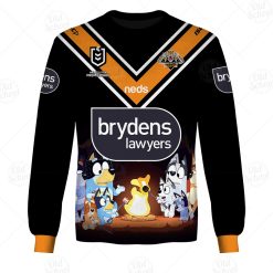 NRL Wests Tigers Custom Name Number x Bluey Jersey 2020 Sweatshirt
