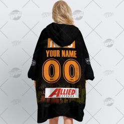 Alternative view of NRL Wests Tigers Custom Name Number x Bluey Jersey Fleece Oodie
