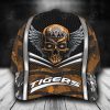 NRL Wests Tigers Custom Name Skull Classic Cap