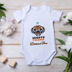 NRL Wests Tigers Diehard Fan Baby Onesie