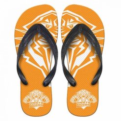 NRL Wests Tigers Divided Logo Orange Flip Flops