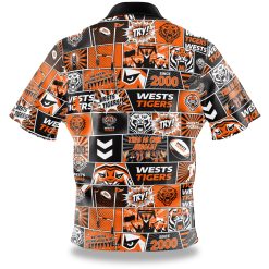 Alternative view of NRL Wests Tigers Fanatic Hawaiian Shirt