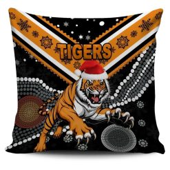 NRL Wests Tigers Indigenous Christmas Square Pillow Case