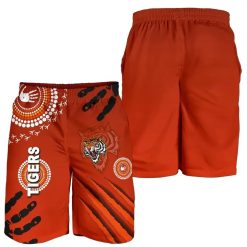 NRL Wests Tigers Indigenous Country Men Beach Shorts
