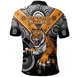 Alternative view of NRL Wests Tigers Indigenous Polo Shirt