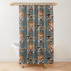 NRL Wests Tigers Multi Logo Shower Curtain