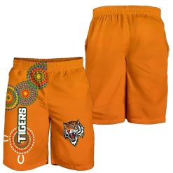 NRL Wests Tigers NAIDOC Aboriginal Men Beach Shorts