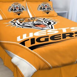 NRL Wests Tigers Orange Doona Cover V2