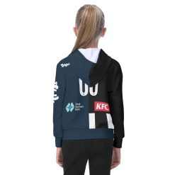 AFL 2 Teams Custom Name Number Half Guernsey Pullover Hoodie - Image 6