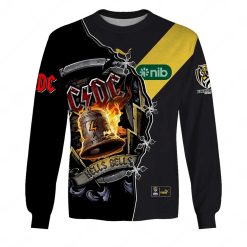 AFL Richmond Tigers AC/DC Mix Custom Name Number 2023 Home Guernsey Sweatshirt
