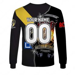 Alternative view of AFL Richmond Tigers AC/DC Mix Custom Name Number 2023 Home Guernsey Sweatshirt