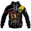 AFL Richmond Tigers AC/DC Mix Custom Name Number 2023 Home Guernsey Zip Up Hoodie