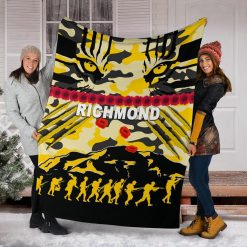 Alternative view of AFL Richmond Tigers ANZAC Day Fleece Blanket