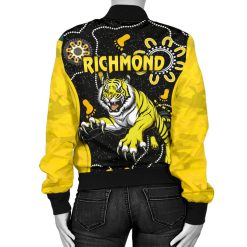 Alternative view of AFL Richmond Tigers ANZAC Day Unique Indigenous Bomber Jacket