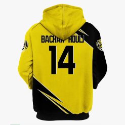 Alternative view of AFL Richmond Tigers Bachar Houli No 14 Pullover Hoodie