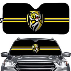 AFL Richmond Tigers Black Car Sunshade V4