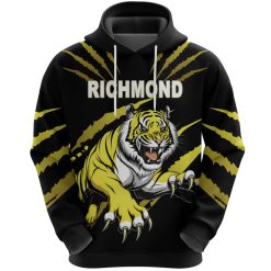 AFL Richmond Tigers Black Pullover Hoodie