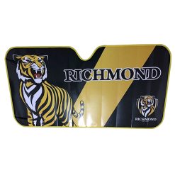 AFL Richmond Tigers Black Yellow Car Sunshade V3