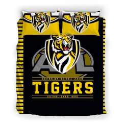 AFL Richmond Tigers Black Yellow Doona Cover V10