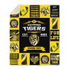 AFL Richmond Tigers Black Yellow For Life Fleece Blanket