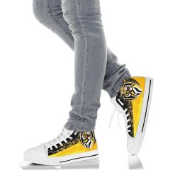 Alternative view of AFL Richmond Tigers Black Yellow High Top Shoes