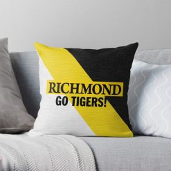 AFL Richmond Tigers Black Yellow Square Pillow Case