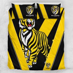 Alternative view of AFL Richmond Tigers Black Yellow Stripes Doona Cover