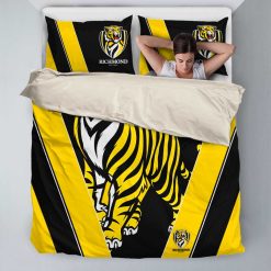 AFL Richmond Tigers Black Yellow Stripes Doona Cover
