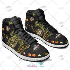 Alternative view of AFL Richmond Tigers Custom Name Black Indigenous Air Jordan 1 High Sneakers