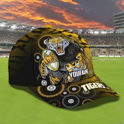 Alternative view of AFL Richmond Tigers Custom Name Indigenous Yellow Classic Cap
